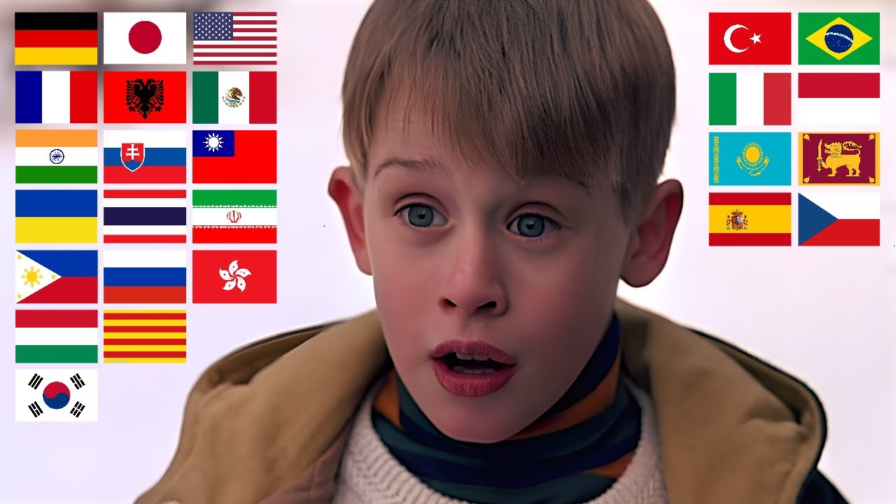 "KEVIN, YOU SPENT $967 ON ROOM SERVICE?" in different languages