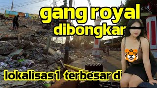 Gang royal di bongkar | tempat hiburan malam diskotik dugem gang royal penjaringan tinggal puing