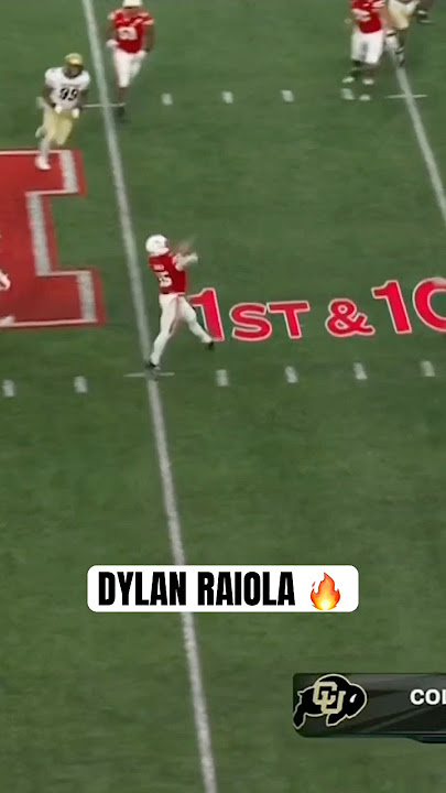 Nebraska QB Dylan Raiola with the deep ball across his body 👀