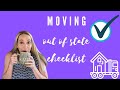 Moving out of state checklist