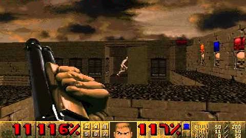 [Doom 2] Arch-Vile Jump Map 2 "The Oasis" UV-Speed in 0:19