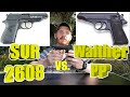 Сравнение SUR 2608 и Walther PP | На сколько стартовый похож на боевой?