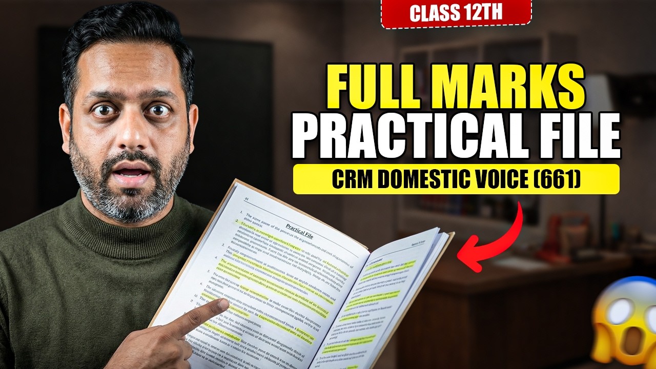 NIOS Class 12 CRM Domestic Voice Practical File April 2026 | CRM Domestic Voice 661 Practical File