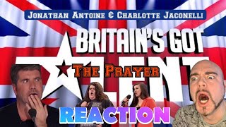 Jonathan Antoine and Charlotte Jaconelli: The Prayer - Britain's Got Talent Audition | REACTION