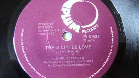 Lionel Petersen - Try a little love