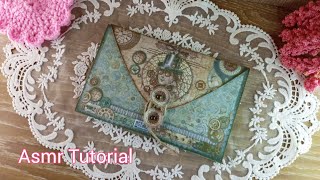 steampunk folio kit tutorial Asmr no talking no background music