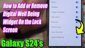Galaxy S24/S24+/Ultra: How to Add or Remove Digital Well Being Widget On the Lock Screen