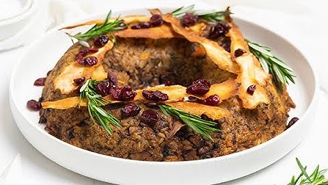 Vegan Nut Roast Recipe with Candied Parsnip Crisps