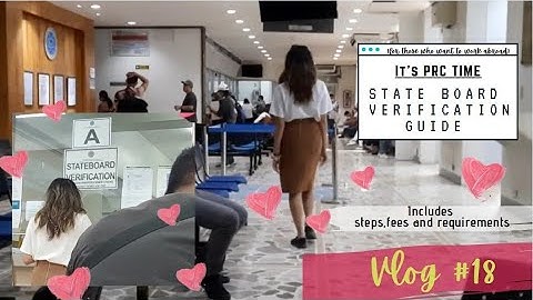 Stateboard Verification for Registered Professionals Guide, Fees, Things to bring | PRC usrn usmle