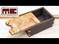 Sliding Burl Lid Box | Woodworking