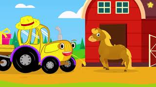 Песенка Домашние животные и трактор Песенки для детей Развивающая детская песенка для детей малышей