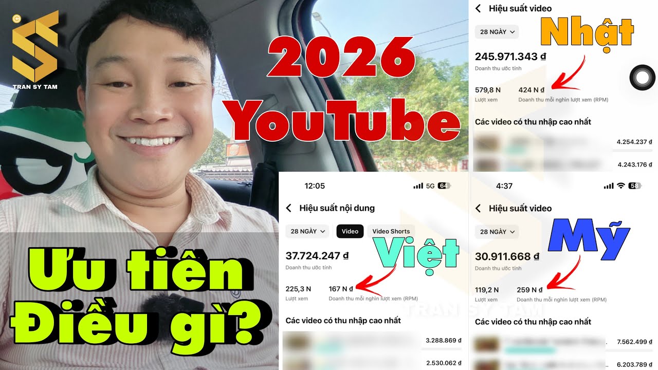 Làm YouTube 2026 dễ kiếm tiền hơn nếu bạn biết sớm điều này.