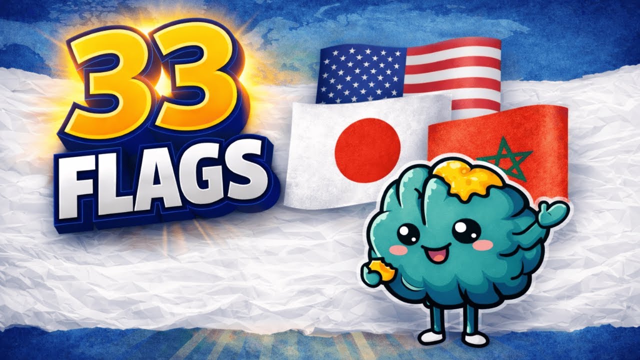 Викторина «Угадай флаг» 🚩 | Задание «Флаги 33 стран»