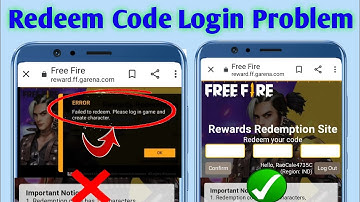 Facebook Login problem in redeem code| how to solve| failed redeem code || redeem code login problem