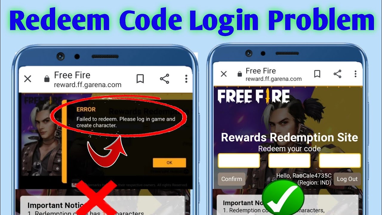 Facebook Login problem in redeem code| how to solve| failed redeem code || redeem code login problem