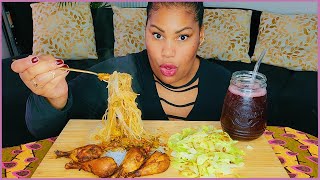 FRIED CHICKEN, SALAD, NOODLES MUKBANG┃chitchat