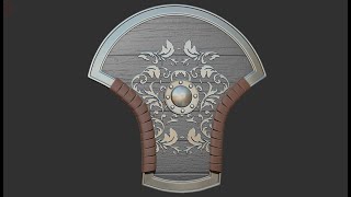 Making a shield with zbrush