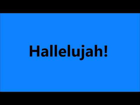 Hallelujah Chorus Sound Effect