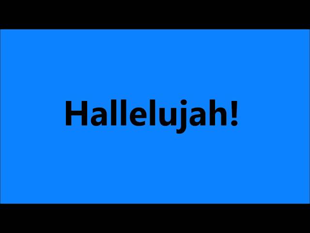Hallelujah Chorus Sound Effect class=
