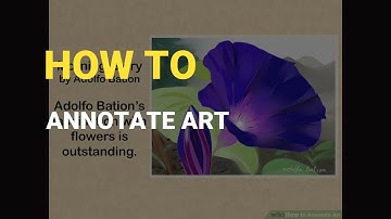 How To Annotate Art