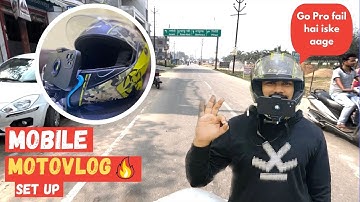 Best Mobile Motovlogging Set up in Budget with Mic | Say NO ❌  to Distorted Audio and Wind noise 🚫