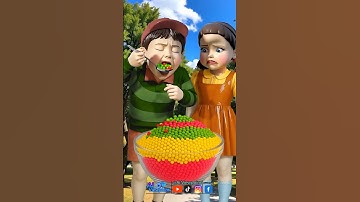 Squid Game AI Korean Snack Popping Candy ASMR #squidgame #squidgame2 #ai #asmr