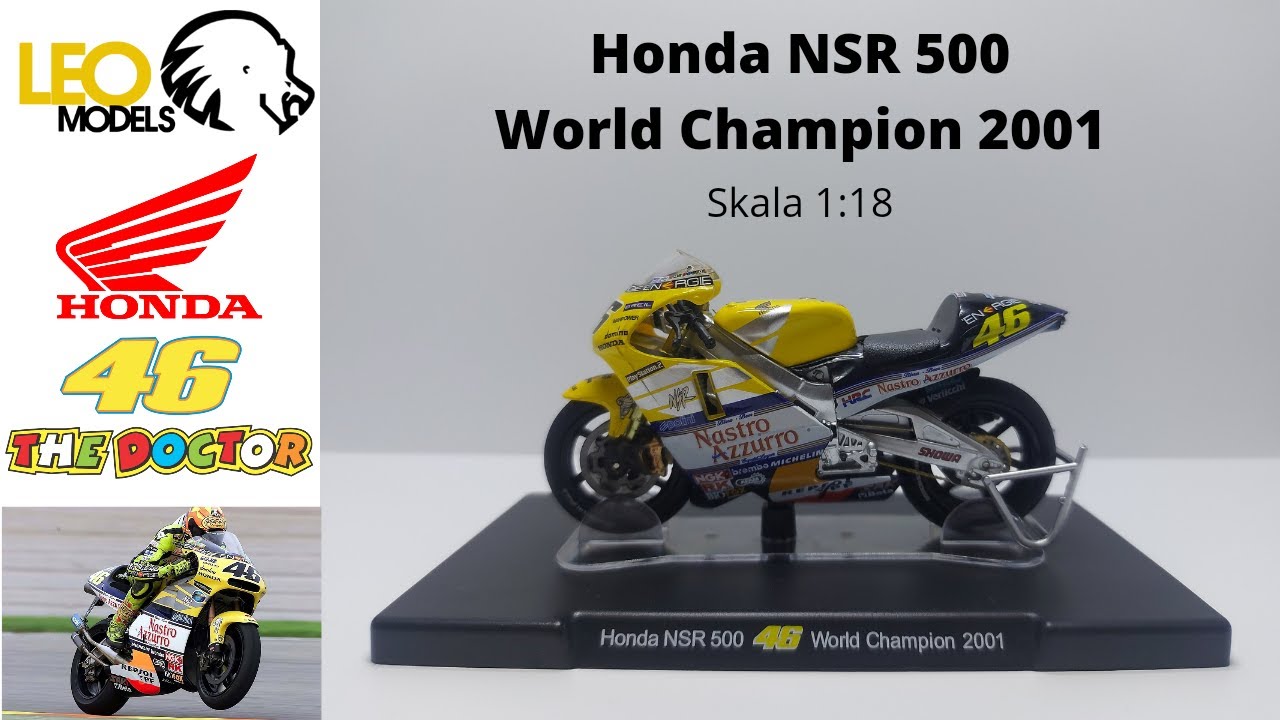 Diecast Motogp Honda NSR 500 Valentino Rossi World Champion 2001