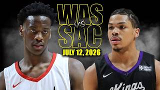 Washington Wizards vs Sacramento Kings Full Game Highlights - July 12, 2026 | NBA Summer League screenshot 1