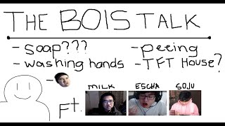 THE BOIS TALK | Washing Hands, Pool Activities, TFT House? | ft. Milk, Escha, Soju