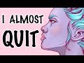 i almost quit art storytime drawing time lapse