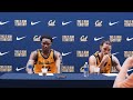 Cal Men's Basketball: Jalen Celestine & Jaylon Tyson Postgame Press Conference vs. Arizona
