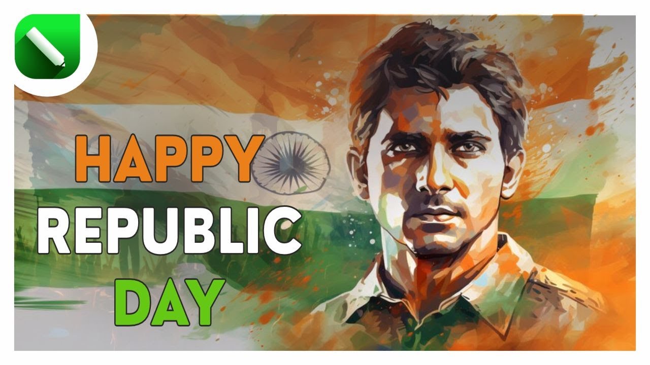 Republic Day Post in CorelDraw | Happy Republic Day | CorelDraw Design Ideas