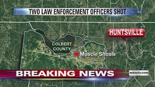2 police officers shot in Muscle Shoals