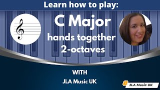 C Major Scale  - hands TOGETHER, 2-octaves (ABRSM, Trinity, RCM Piano Scales)
