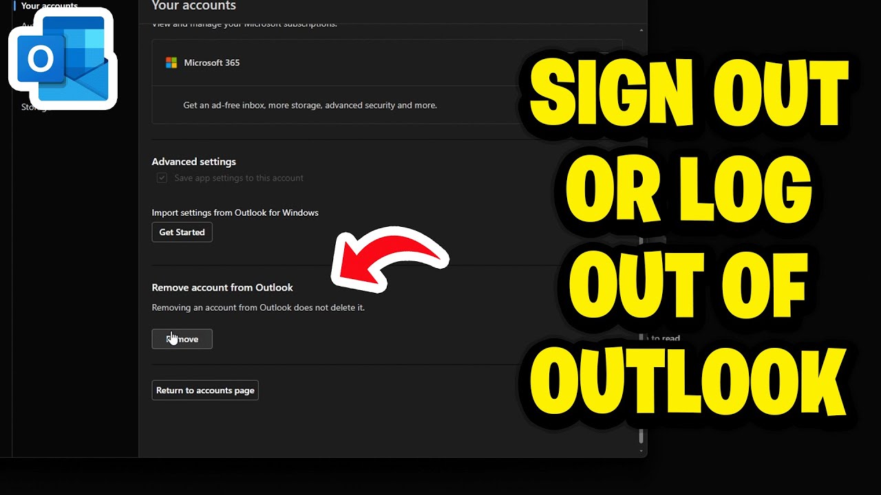 Outlook Application Sign Out How To Sign Out or Log Out From Outlook - Fastest Guide - YouTube