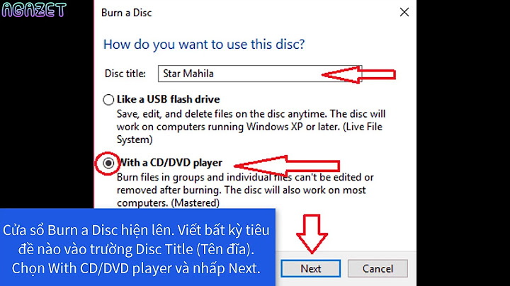 Hướng dẫn ghi file office ra đĩa cd