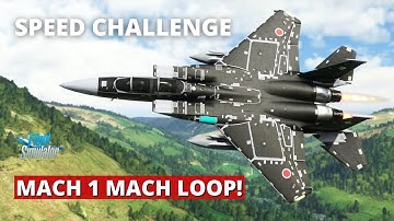 Can the F15D hold Mach 1 around the Mach Loop? DC Designs (MSFS)