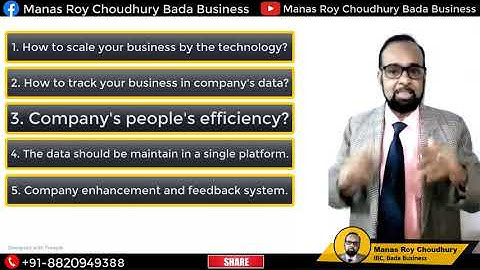 Problem Solving Course CRM by Manas Roychoudhury @Dr. Vivek Bindra @Bada Business