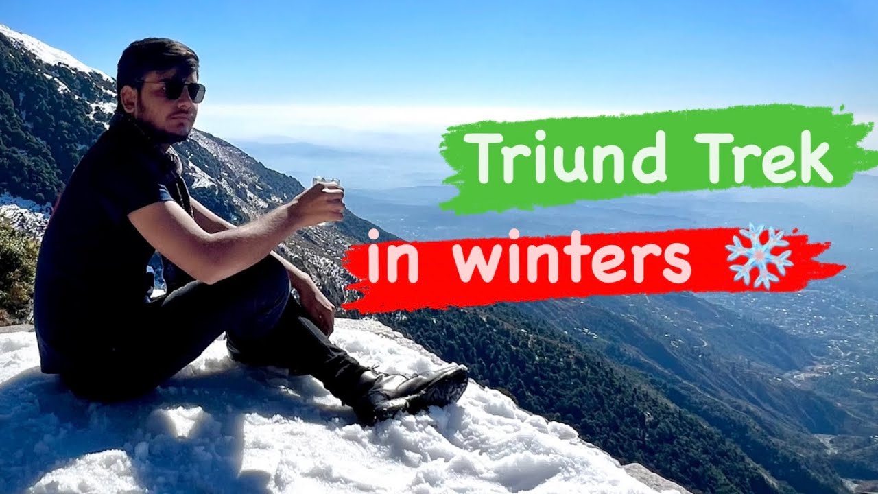 Triund Trek mcleod Ganj Snowfall in 2023 🤷‍♀️☃️