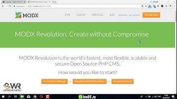 Установка MODX Revolution на локальный веб-сервер - openserver