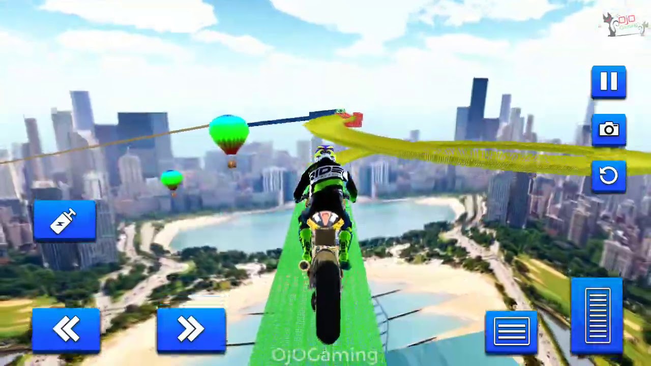 GT Mega Ramp Bike Stunts Free Game : Motor Racing Games Android Bike Race Level - 03