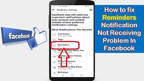 How to fix Reminders Notification Not Receiving Problem In Facebook