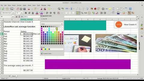LibreOffice Training: Libreoffice Calc Average Function
