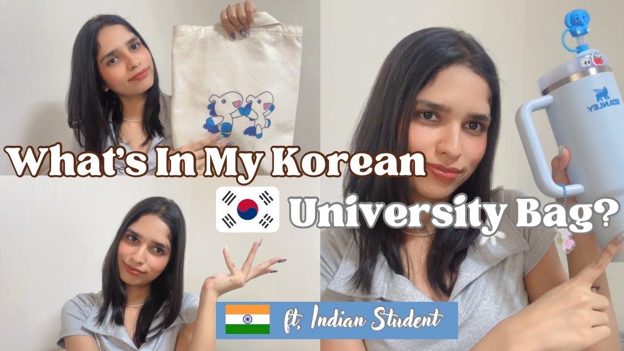 🇰🇷What's In My Korean University Bag? #korea #university #bag