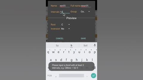 How to create custom chord in Piano Companion