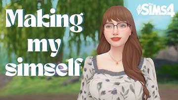 Making my simself w/ CC I The Sims 4 I Create A Sim