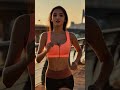 She Glows Like the Sunset Itself… 🌅💥  AI Runner Energy #Shorts