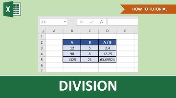How To Divide Numbers In Excel | Beginner Tutorial