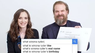 Stranger Things' Winona Ryder & David Harbour Answer the Web's Most Searched Questions