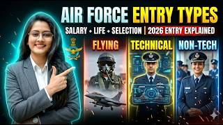 All 3 Branches of Indian Air Force Explained | Flying, Technical &amp; Ground Duty | IAF Career Guide